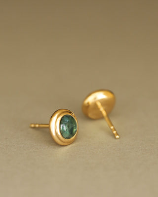 Duchess Studs | Blue-Green Tourmaline