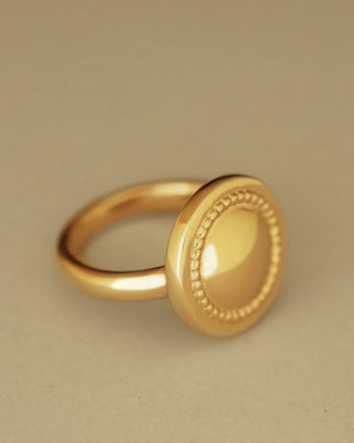 Aurora Ring by George Rings solid 18k gold beaded round circle ring