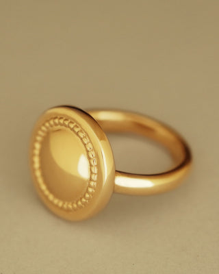 Aurora Ring by George Rings solid 18k gold beaded round circle ring
