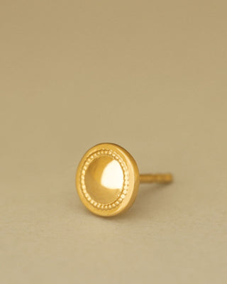 Aurora Stud earrings by George Rings gold spheres beaded