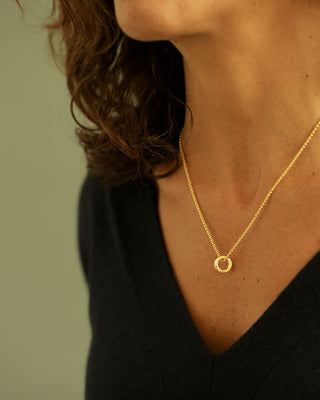 Baby Essential Band Med by George Rings solid 18k yellow gold pendant rings