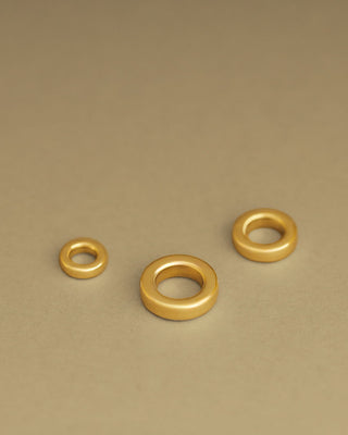 Baby Essential Bands by George Rings solid 18k yellow gold pendant rings