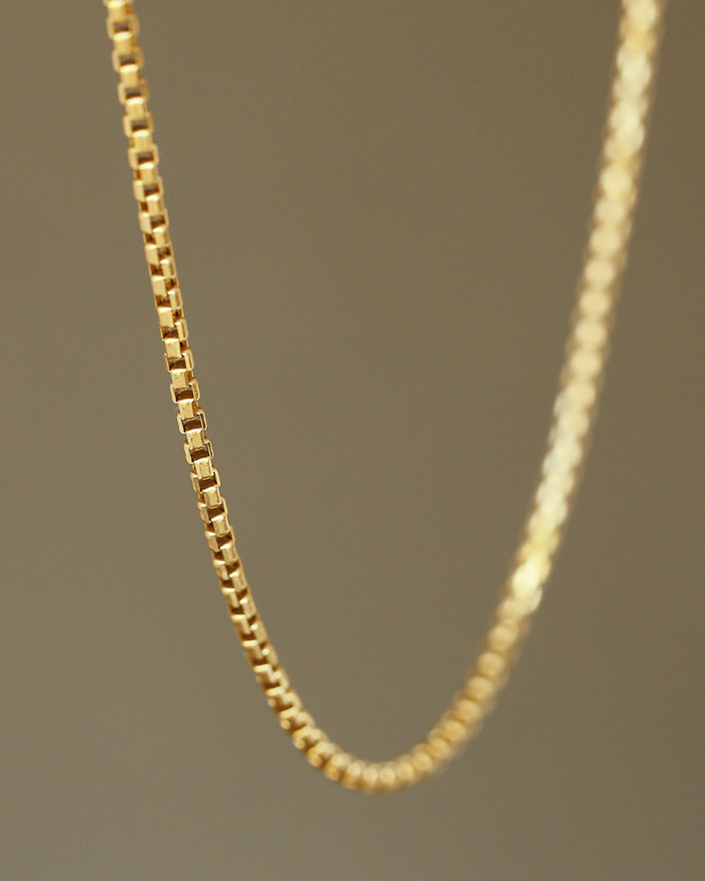 14k Gold 18k Gold Box Chain 20 Inch 14K Solid Yellow Gold Necklace