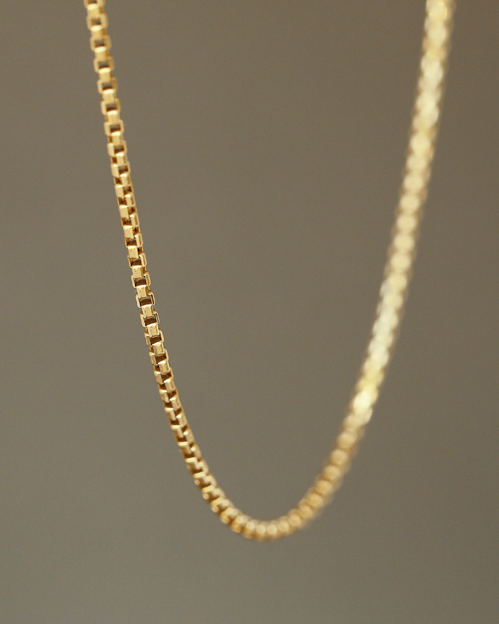 Round Box-Cut Gold Chain – George Rings