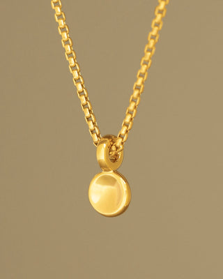 button pendant by george rings solid 18k yellow gold circle disc pendant not hollow