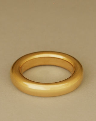 Dominus Band Grand by George Rings. Large heavy solid 18k yellow gold donut band wedding ring mens womens.