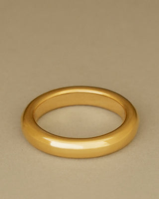 dominus band mid by george rings solid 18k gold heavy gold mens wedding ring simple