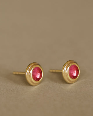 Duchess Studs | Pink Tourmaline