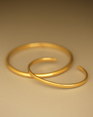 Essential Cuff Bracelet by George Rings made of solid 18K yellow gold