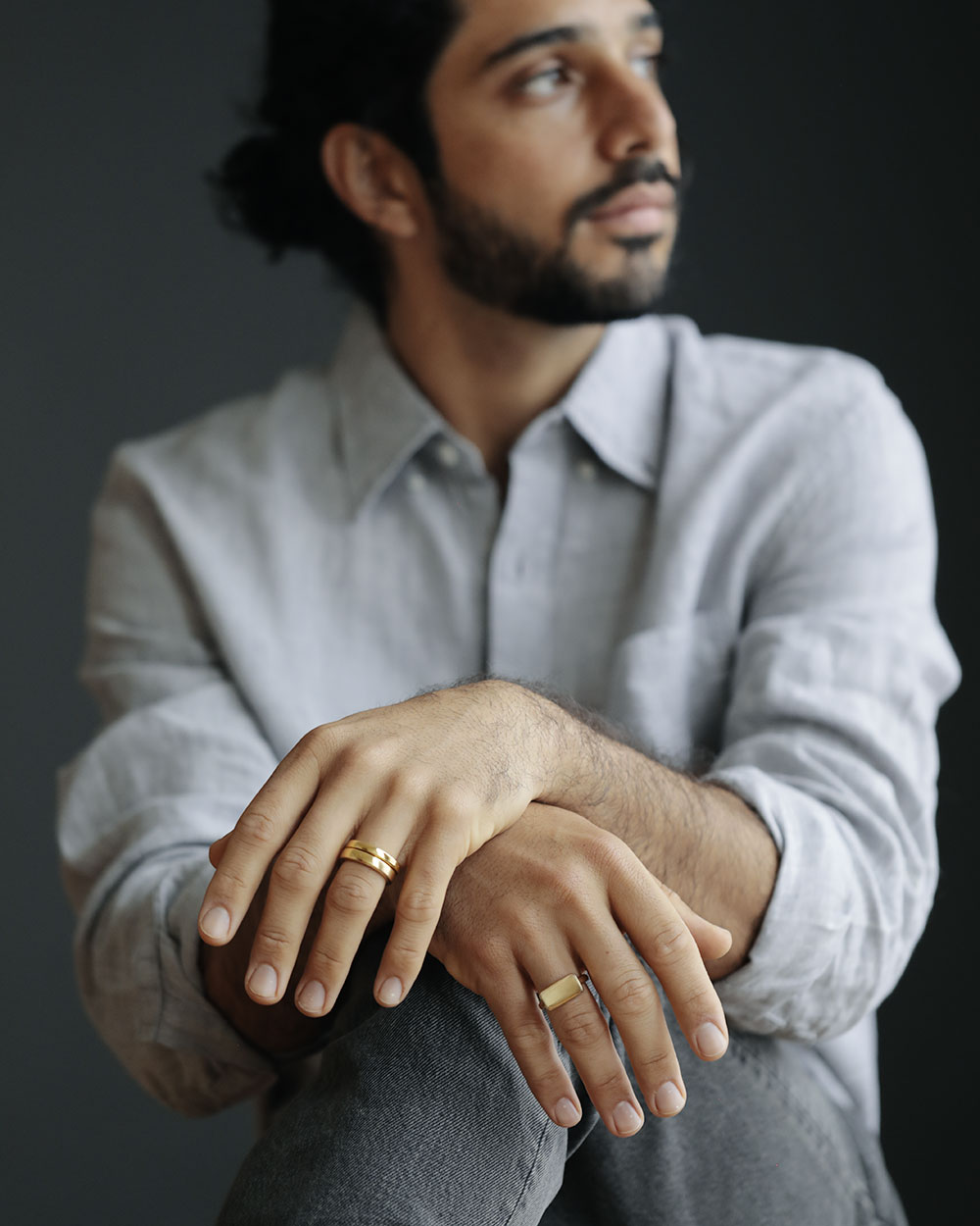 George Rings Jewelry Gold Bar Ring by George Rings - 18k yellow gold