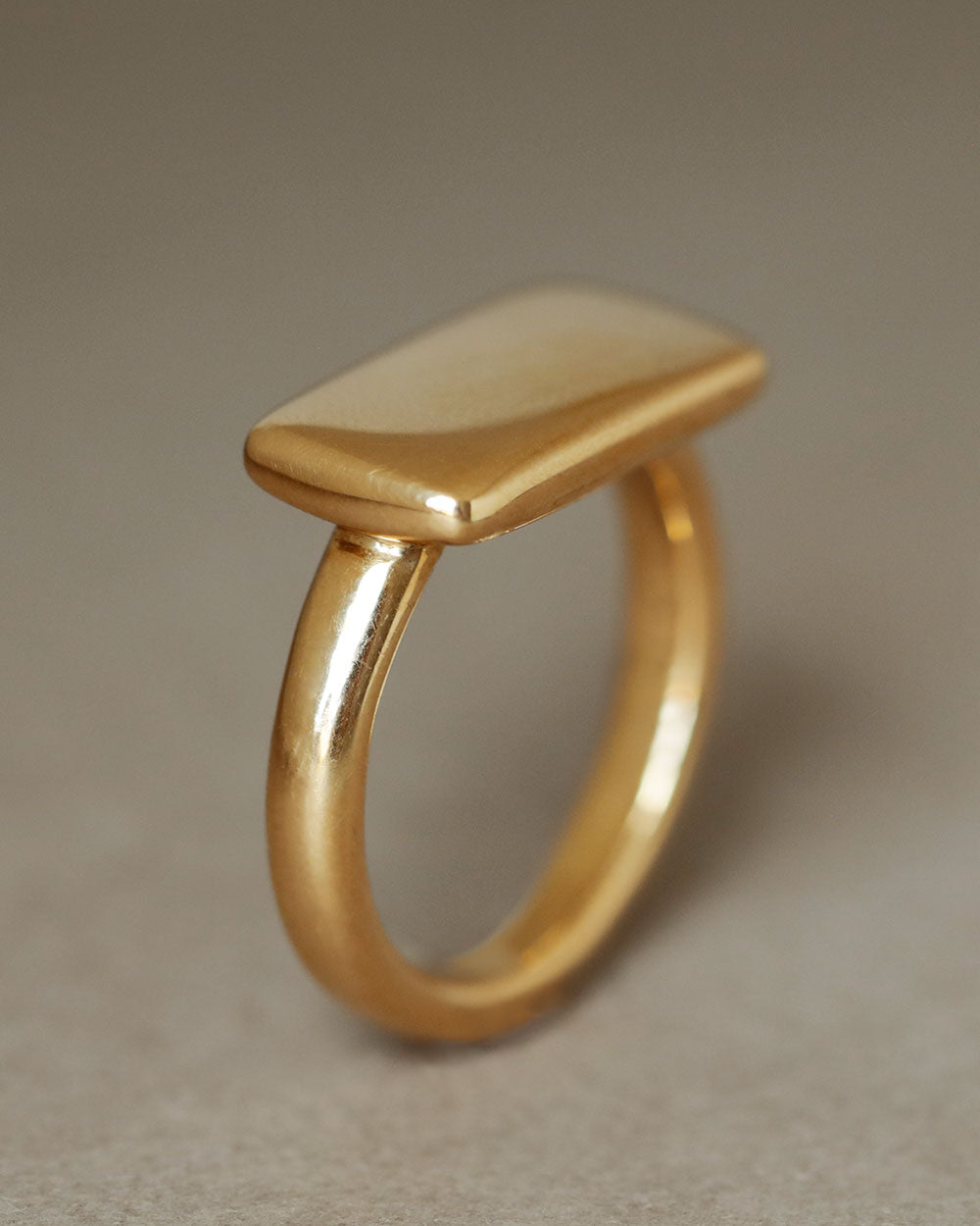 Gold Bar Ring by George Rings solid 18k gold