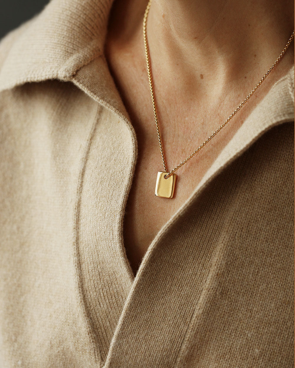 9ct Gold Heart And Tag Necklace By Posh Totty Designs |  notonthehighstreet.com