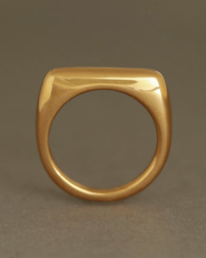 Meridian Band by George Rings square ring solid 18k gold
