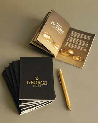 George Rings mini catalogs and gold pen