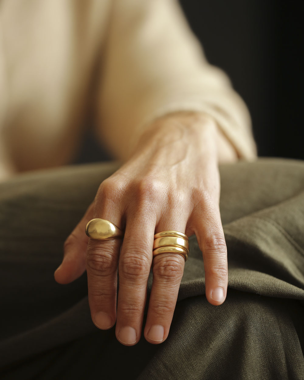 Essential Band Grand by George Rings 18K yellow gold