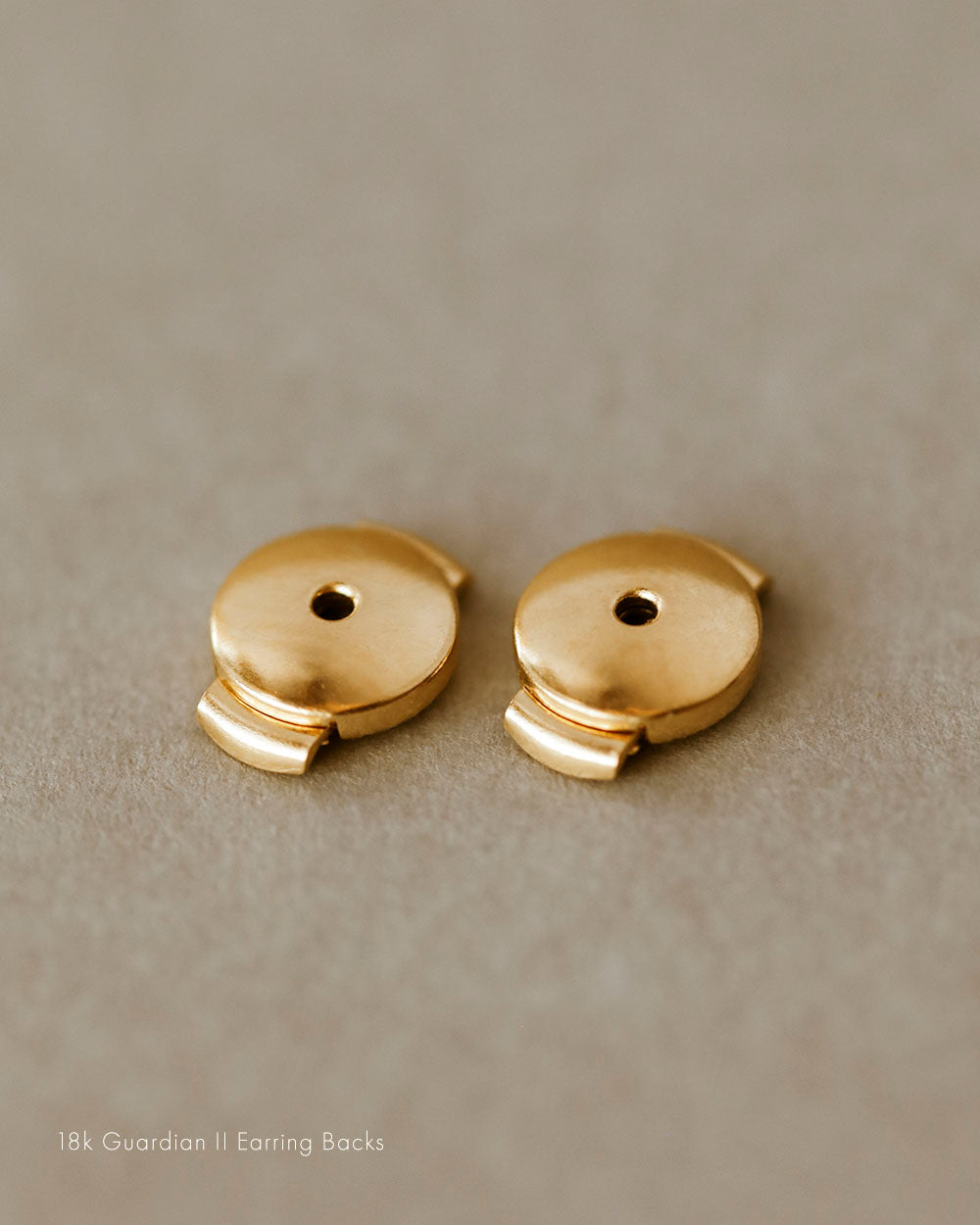 18k gold guardian II earring backs george rings